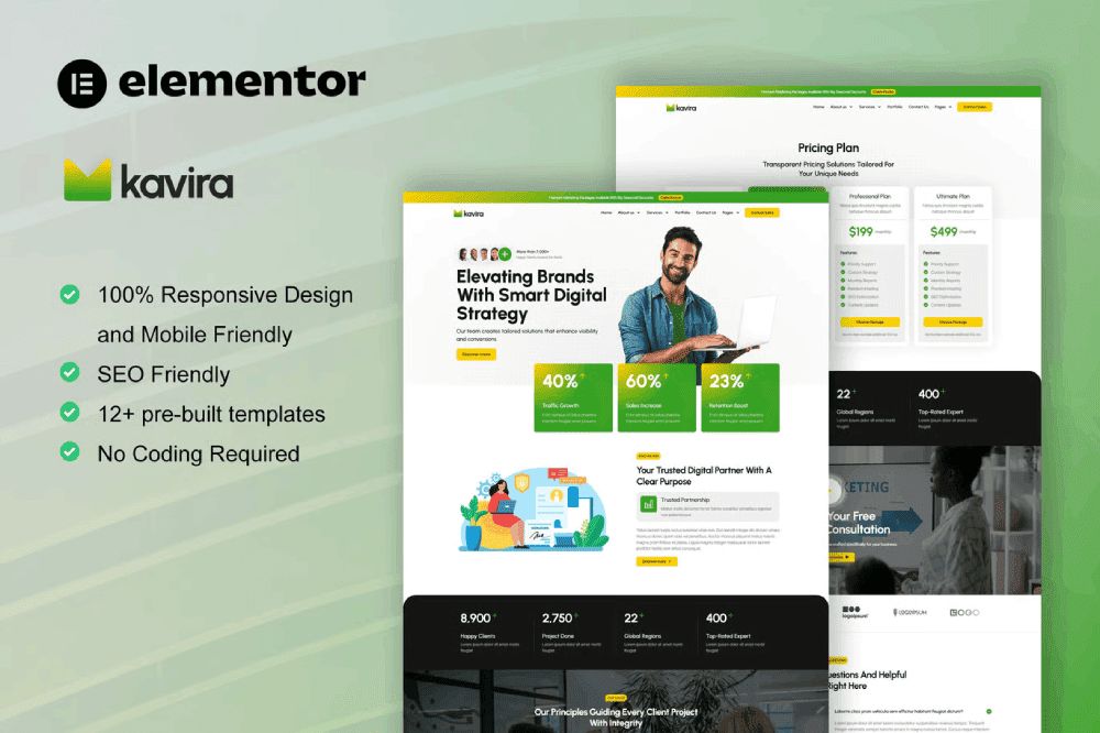 Aurora — Business template preview