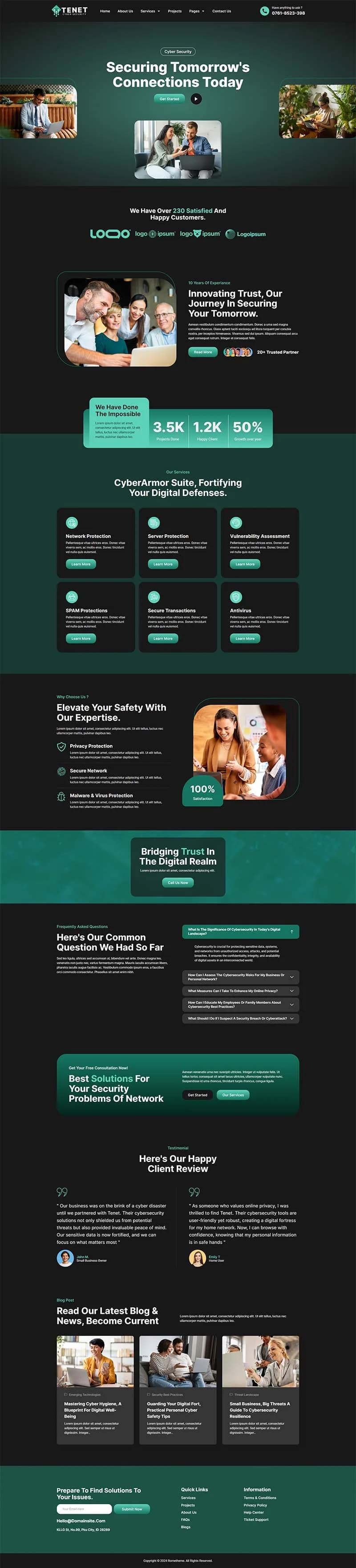 Website Growth & Maintenance — full-page website preview