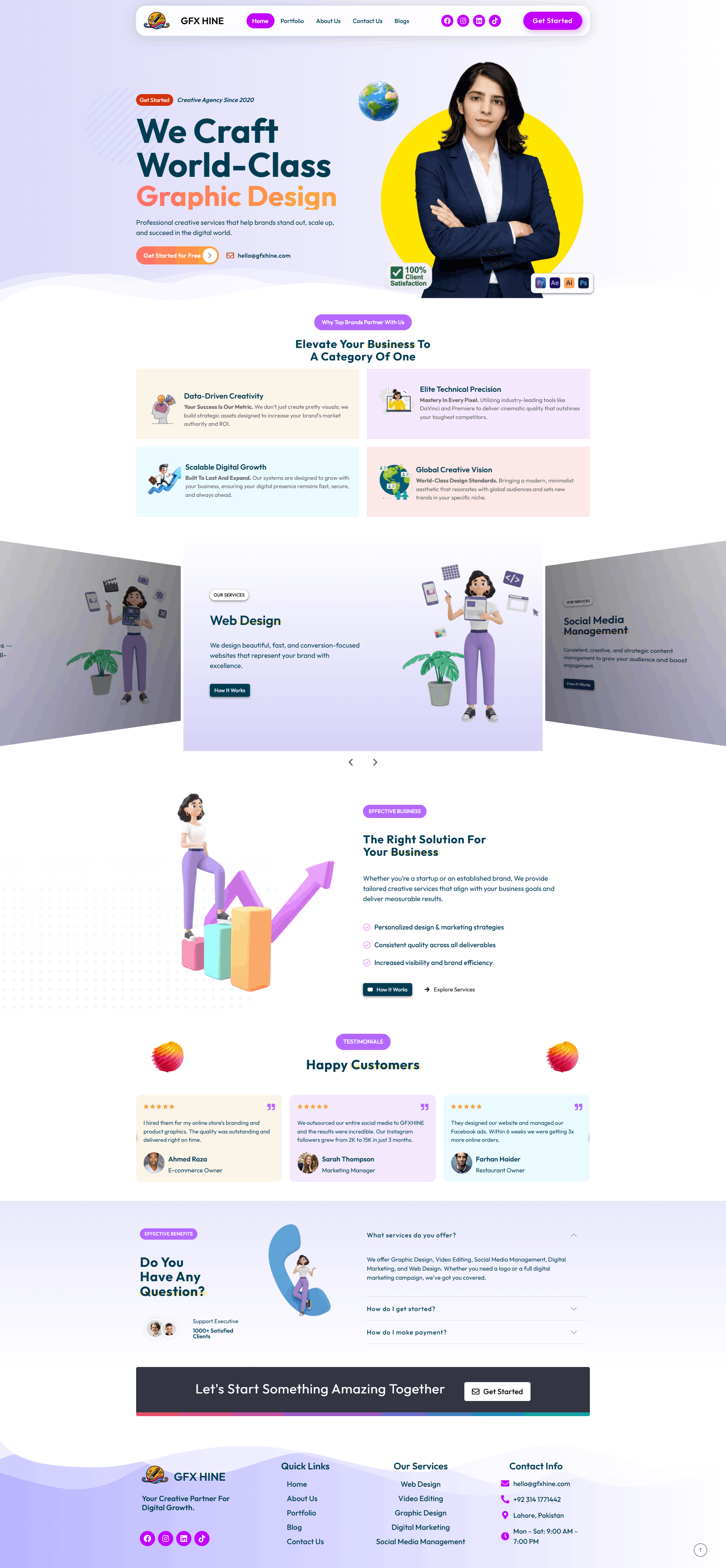 GFX Hine — Design Studio — full page screenshot